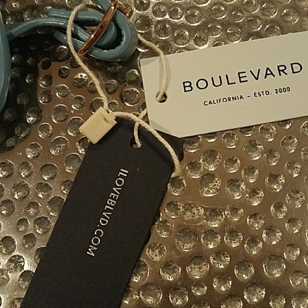 Amelia leather luggage tag - Picture 3 of 4